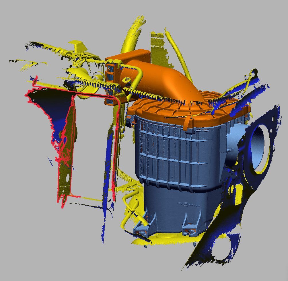 Nuage de points issu d'un scan 3D